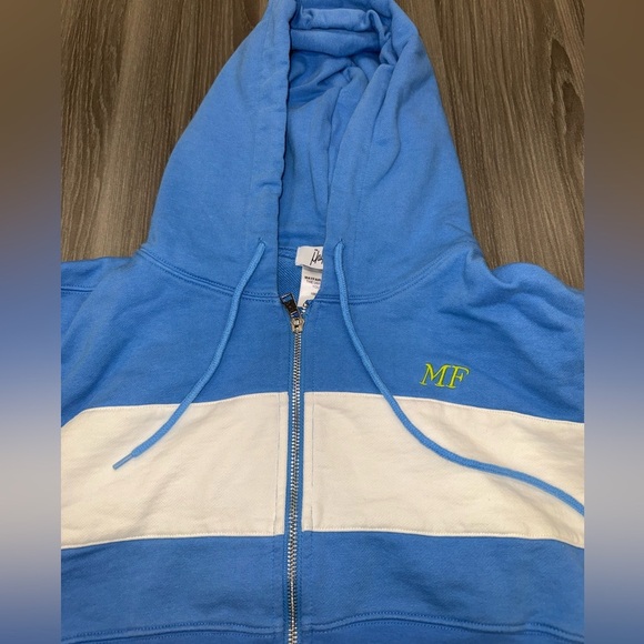 MAYFAIR 2 PC SET Hoodie Cropped + Sweatshorts Everyone Else Isn't You Size S/XS - Picture 8 of 16